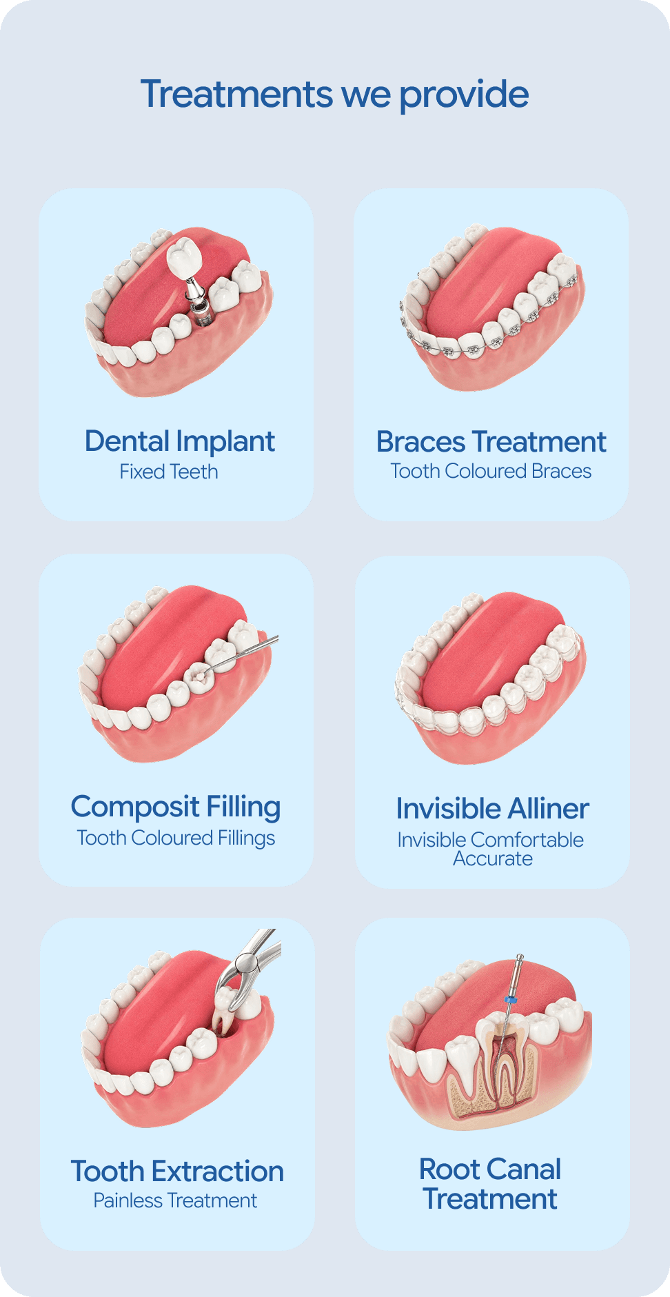 Treatments we provide